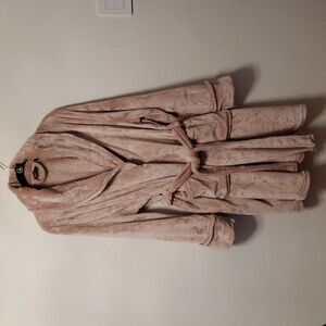 Etoile Cozy Women's Luxury Velvet Robe Blush Pink One Size